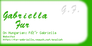 gabriella fur business card